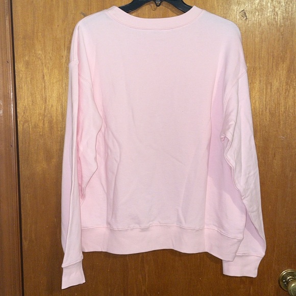 •WILDFOX•NWT "BRUNCH CLUB EVERYDAY" PINK HEART GRAPHIC CREWNECK SWEATER MEDIUM - Picture 9 of 11